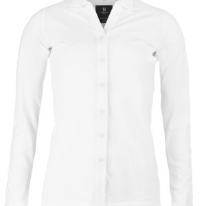 Women’s Kingston – stretch deluxe piqué shirt - White, XS