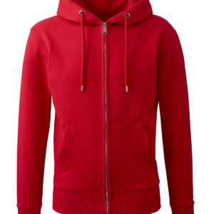 Men's Anthem full-zip hoodie - Red, S