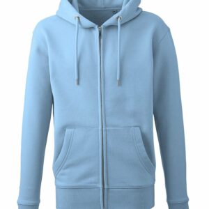 Men's Anthem full-zip hoodie - Light Blue, S