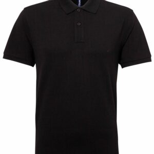 Men’s polycotton blend polo - Black, S