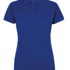 Women’s polycotton blend polo - Navy, XS