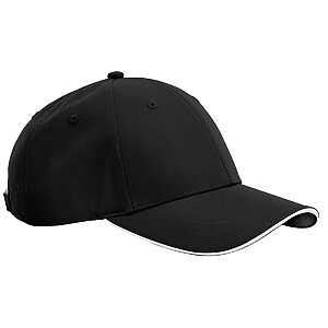 Team sports-tech cap - Black White, One size