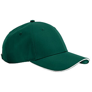 Team sports-tech cap - Bottle Green/White, One size