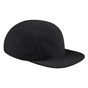 Recycled fleece outdoor camper cap - Black, One size