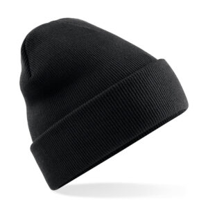 Polylana® original cuffed beanie - Black, One size