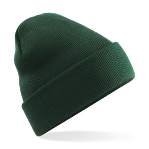 Polylana® original cuffed beanie - Bottle* Green, One size