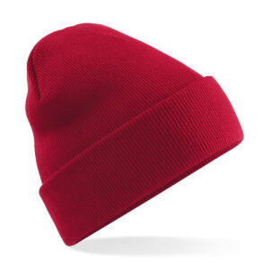 Polylana® original cuffed beanie - Classic Red, One size
