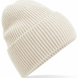 Oversized cuffed beanie - Oatmeal, One size