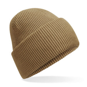 Classic engineered deep-cuffed beanie - Biscuit, One size