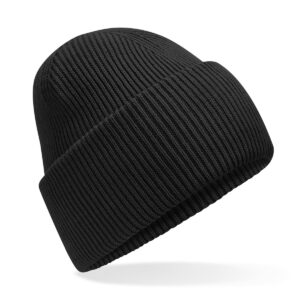 Classic engineered deep-cuffed beanie - Black, One size