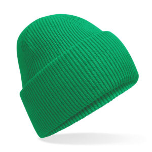 Classic engineered deep-cuffed beanie - Kelly Green, One size