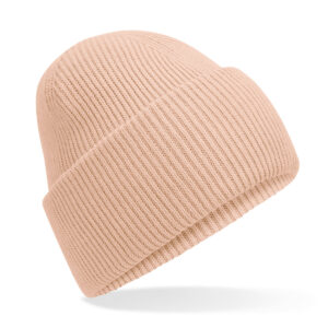 Classic engineered deep-cuffed beanie - Peach, One size
