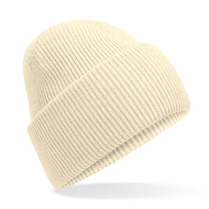 Classic engineered deep-cuffed beanie - Vanilla, One size