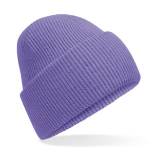 Classic engineered deep-cuffed beanie - Violet, One size