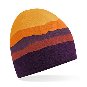 Mountain peaks pull-on beanie - Desert Peaks, One size