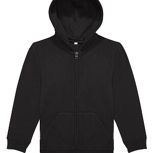 B&C ID.334 zip hoodie /kids - Black, 5/6 Yrs