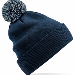Recycled Snowstar® beanie - French Navy/Light Grey, One size