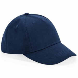 Junior organic cotton 5-panel cap - Navy, One size