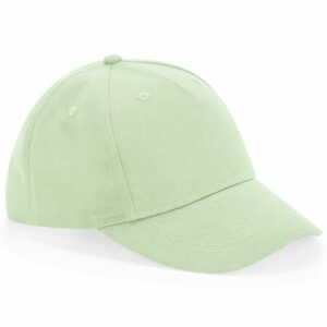 Junior organic cotton 5-panel cap - Pistachio, One size