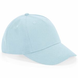 Junior organic cotton 5-panel cap - Powder Blue, One size