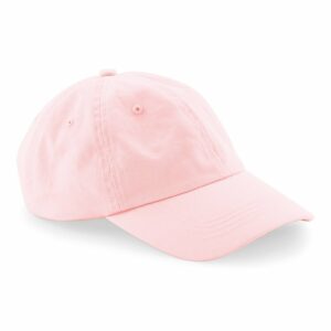 Organic cotton 6-panel dad cap - Powder Pink, One size