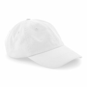 Organic cotton 6-panel dad cap - White, One size