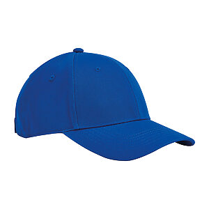 EarthAware® junior classic organic cotton 6-panel cap - Bright Royal, One size