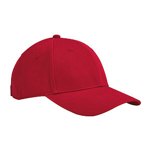 EarthAware® junior classic organic cotton 6-panel cap - Classic Red, One size