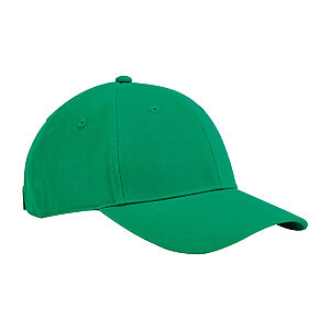 EarthAware® junior classic organic cotton 6-panel cap - Kelly Green, One size