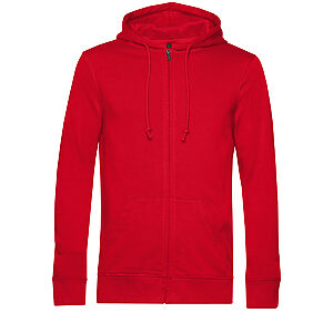 B&C Inspire Zipped Hood - Red, S