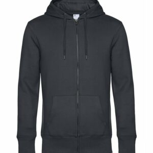 B&C KING Zipped Hood - Asphalt, XS