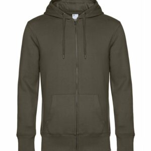 B&C KING Zipped Hood - Khaki, XS