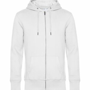 B&C KING Zipped Hood - White, XS