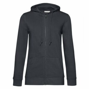 B&C Inspire Zipped Hood /women - Asphalt, XS