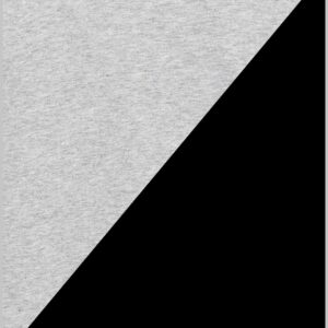 Basic raglan hoodie - Heather Grey/Black, XS