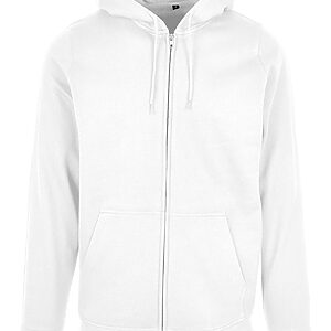 Basic zip hoodie - White, XS