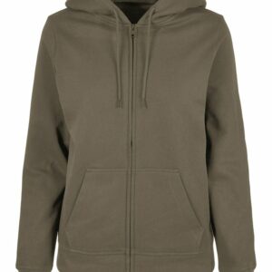 Women’s basic zip hoodie - Olive, XS