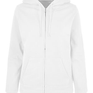 Women’s basic zip hoodie - White, XS