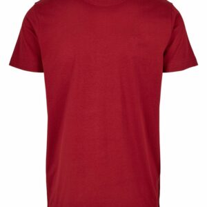 Basic round neck tee - Burgundy, XS