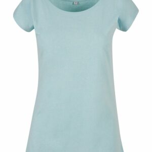 Women's wide neck tee - Ocean Blue, XS