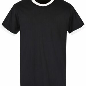 Ringer tee - Black White, XS