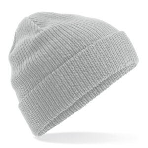 Organic cotton beanie - Light Grey, One size