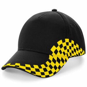 Grand Prix cap - Black/Yellow, One size
