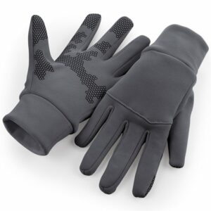 Softshell sports tech gloves - Graphite* Grey, S/M