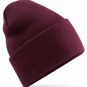 Original deep-cuffed beanie - Burgundy, One size