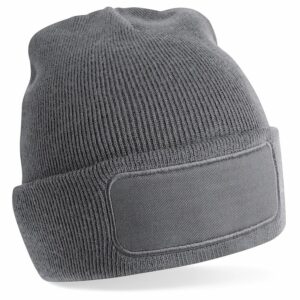 Bc445 Graphitegrey Ft Original patch beanie – Graphite Grey Grey, One size