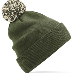 Snowstar® beanie - Olive Green/Oatmeal, One size