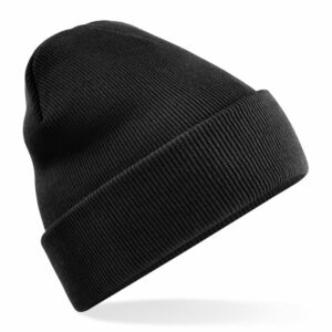 Recycled original cuffed beanie - Black, One size