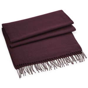 Classic woven scarf - Burgundy, One size
