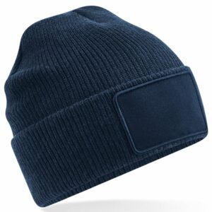 Removable patch Thinsulate™ beanie - French Navy, One size